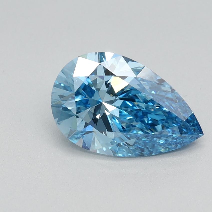 1.00 Ct. Fancy Vivid Blue Pear Lab Grown Diamond
