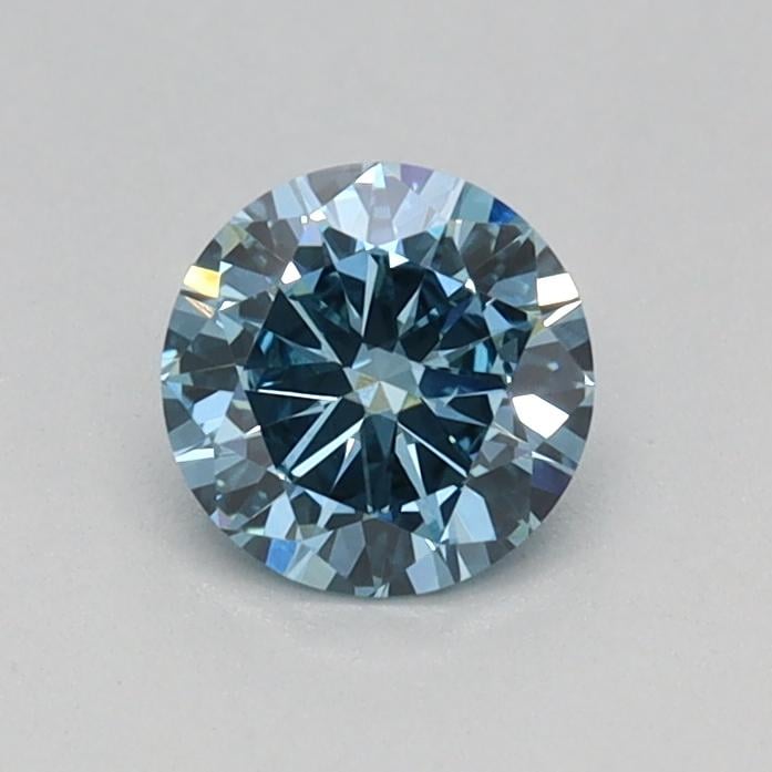 0.35 Ct. Fancy Vivid Blue Round Lab Grown Diamond