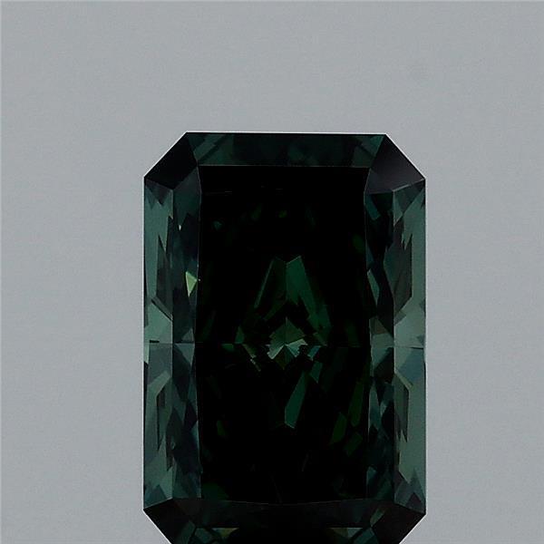 1.52 Ct. Fancy Deep Green Radiant Lab Grown Diamond