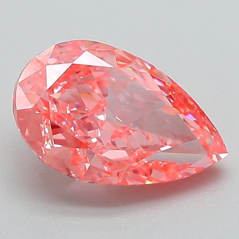 2.00 Ct. Fancy Vivid Pink Pear Lab Grown Diamond