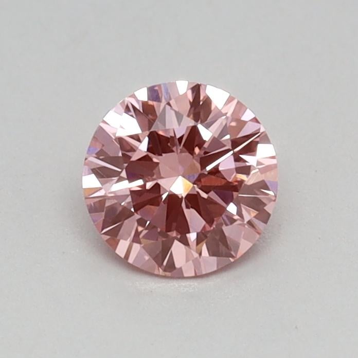 0.32 Ct. Fancy Vivid Pink Round Lab Grown Diamond