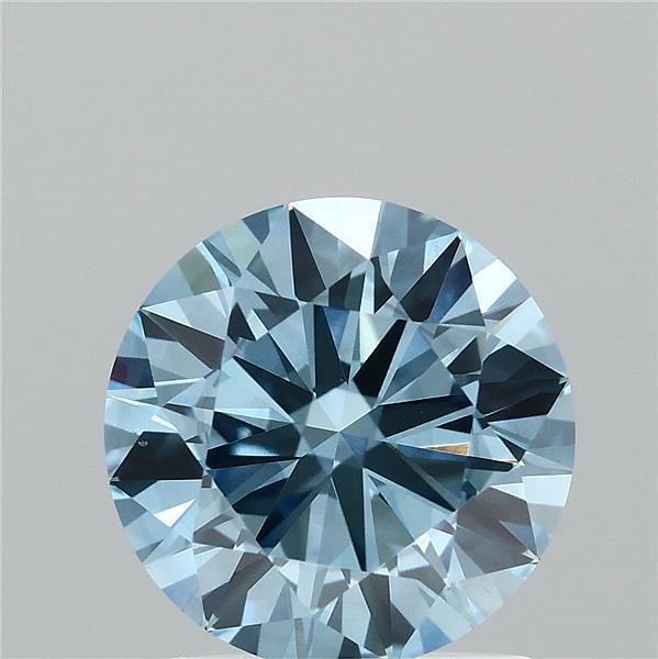 1.50 Ct. Fancy Vivid Blue Round Lab Grown Diamond