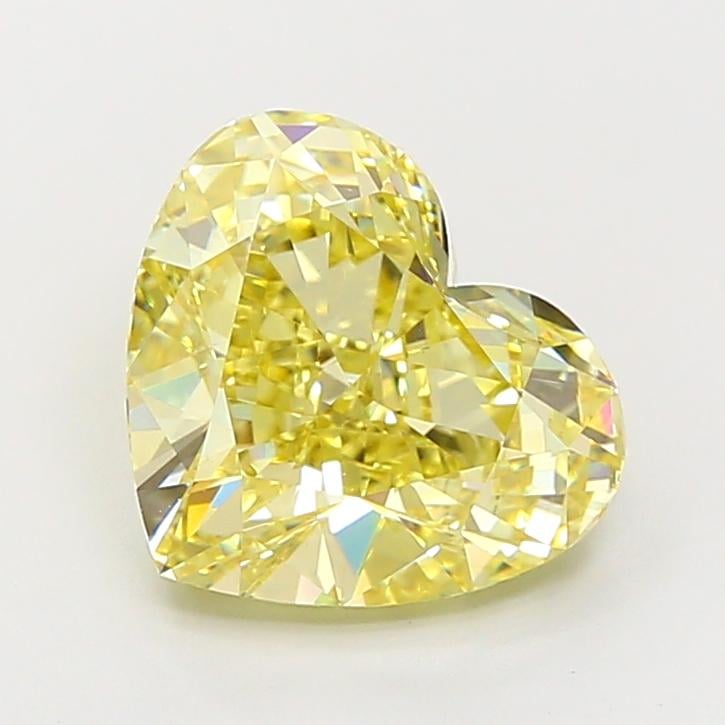 6.01 Ct. Fancy Light Yellow Heart Lab Grown Diamond