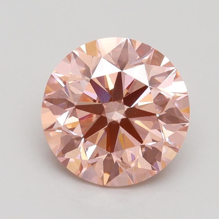 2.07 Ct. Fancy Intense Pink Round Lab Grown Diamond