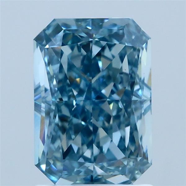 2.04 Ct. Fancy Vivid Blue Radiant Lab Grown Diamond