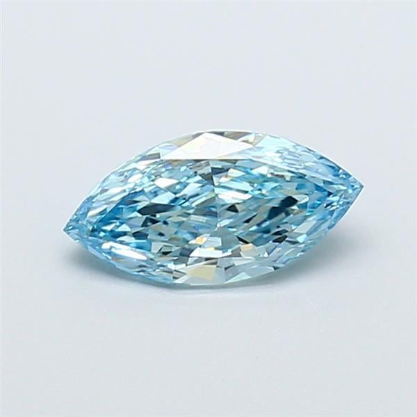1.00 Ct. Fancy Vivid Blue Marquise Lab Grown Diamond