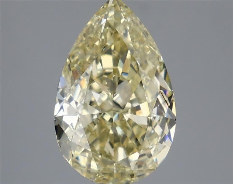 3.08 Ct. Fancy Intense Yellow Pear Lab Grown Diamond