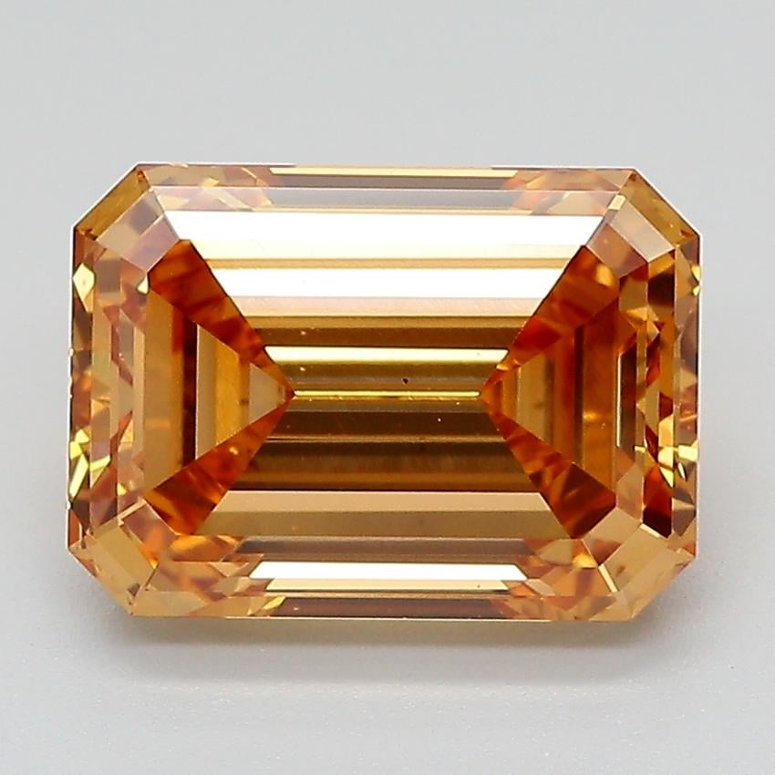 3.06 Ct. Fancy Light  Brown Emerald Lab Grown Diamond