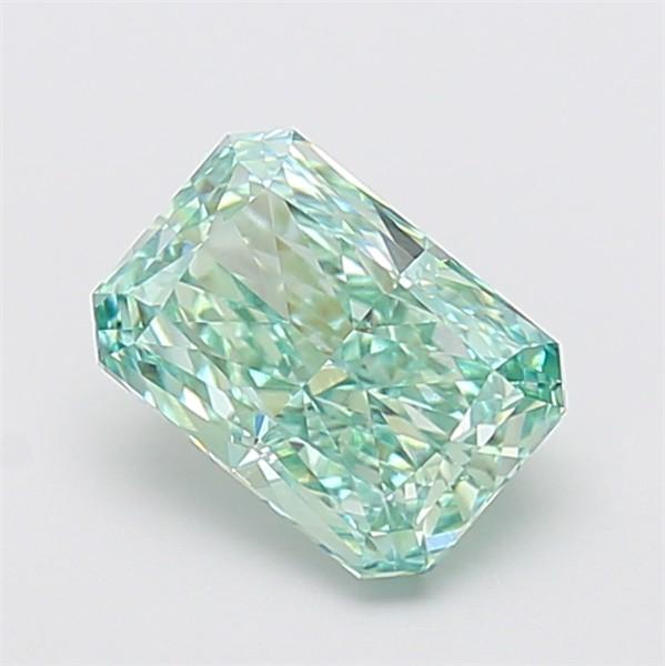 2.05 Ct. Fancy Vivid Green Radiant Lab Grown Diamond