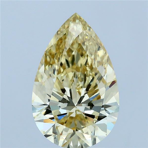 3.02 Ct. Fancy Intense Yellow Pear Lab Grown Diamond