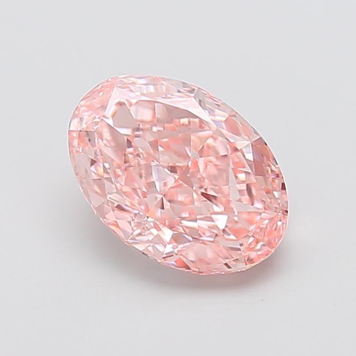 2.84 Ct. Fancy Intense  Pink Oval Lab Grown Diamond
