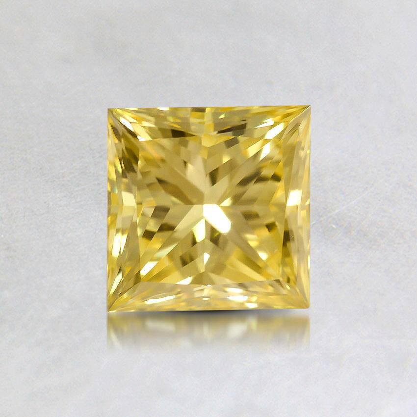 0.75 Ct. Lab Grown Fancy Yellow Princess Diamond
