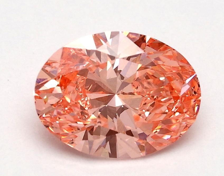 1.01 Ct. Fancy Vivid Pink Oval Lab Grown Diamond