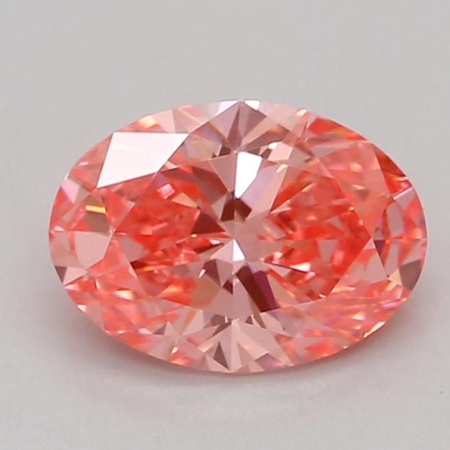 0.50 Ct. Fancy Vivid Pink Oval Lab Grown Diamond