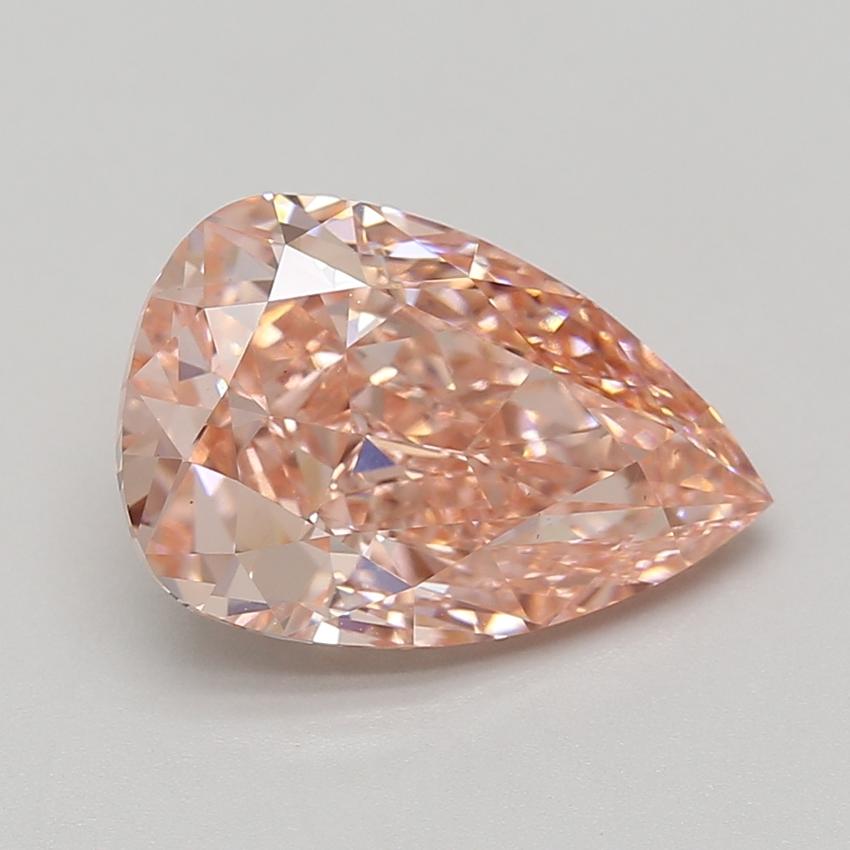 5.06 Ct. Fancy Vivid Pink Pear Lab Grown Diamond