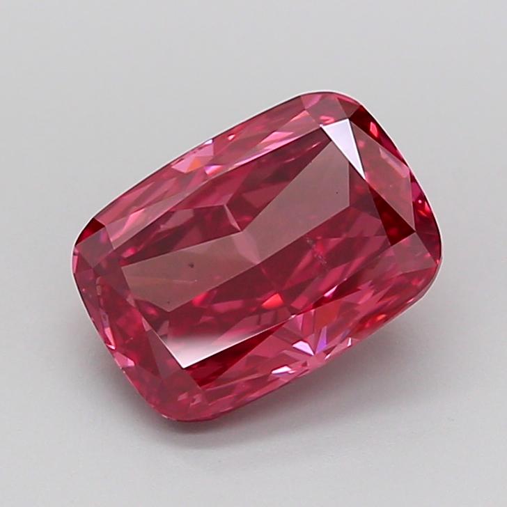 2.08 Ct. Fancy Vivid Pink Cushion Lab Grown Diamond