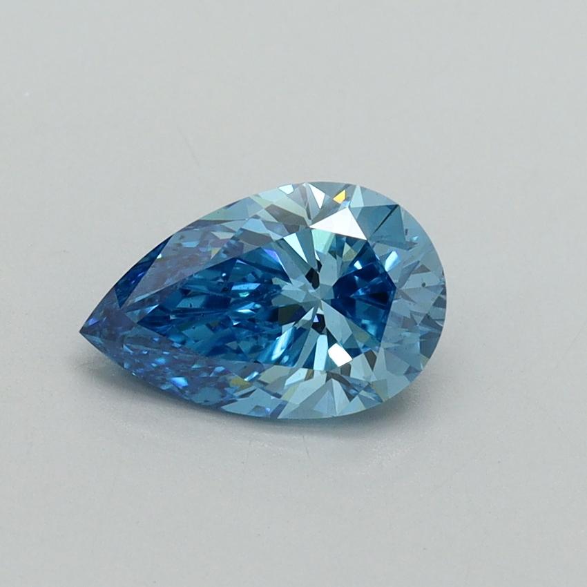 1.05 Ct. Fancy Vivid Blue Pear Lab Grown Diamond