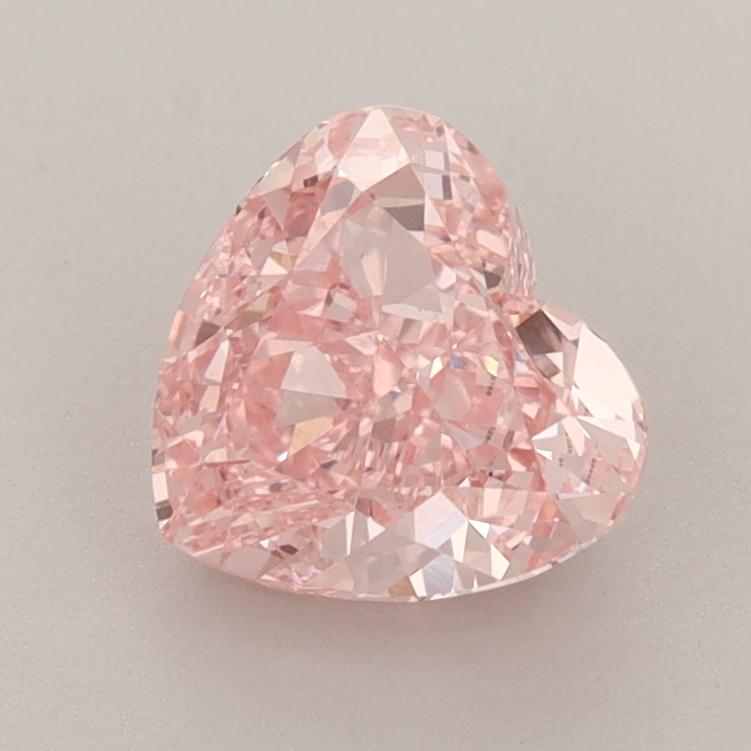 1.53 Ct. Fancy Vivid  Pink Heart Lab Grown Diamond