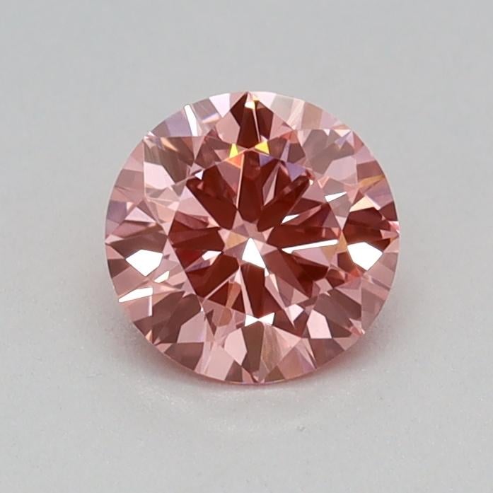 0.31 Ct. Fancy Vivid Pink Round Lab Grown Diamond