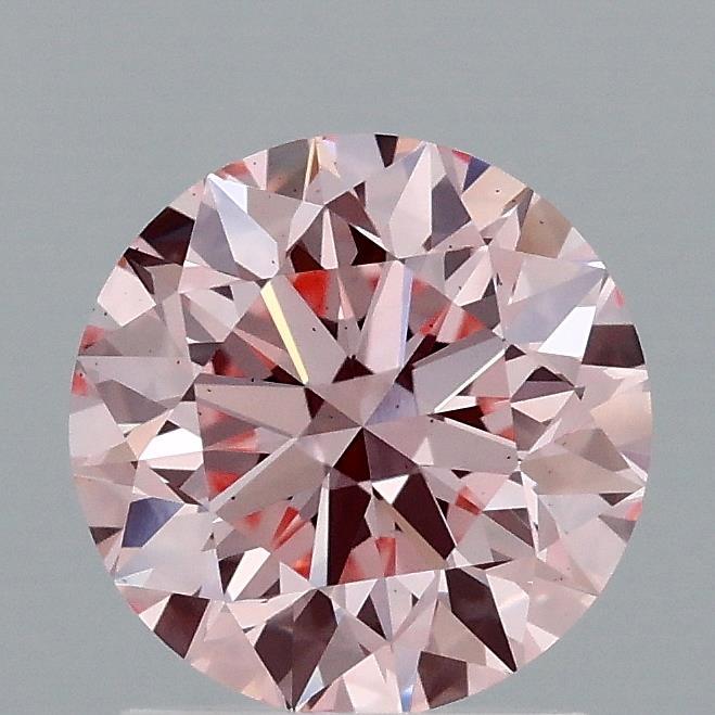 1.55 Ct. Fancy Vivid Pink Round Lab Grown Diamond