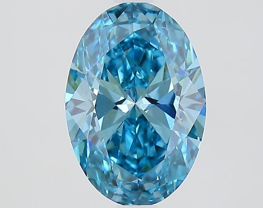 1.99 Ct. Fancy Vivid Blue Oval Lab Grown Diamond
