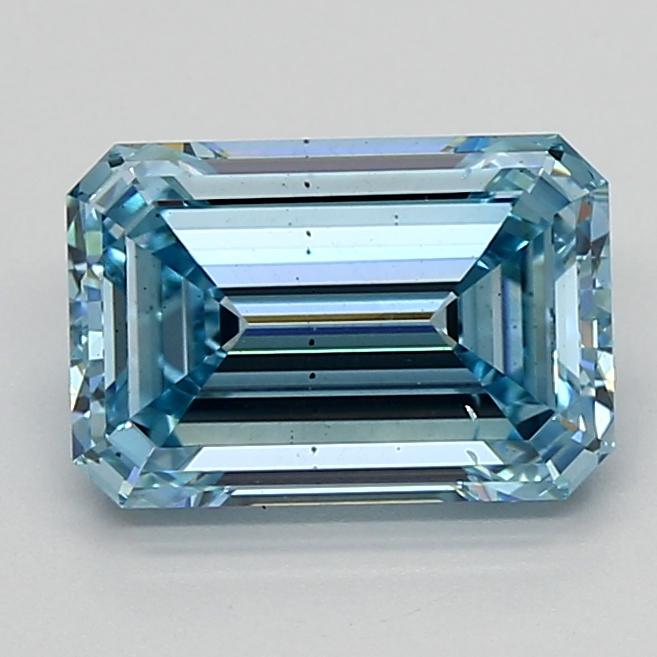 3.00 Ct. Fancy Vivid  Blue Emerald Lab Grown Diamond