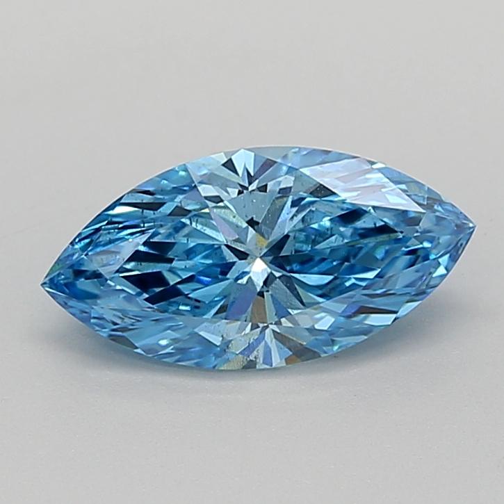 1.50 Ct. Fancy Vivid  Blue Marquise Lab Grown Diamond