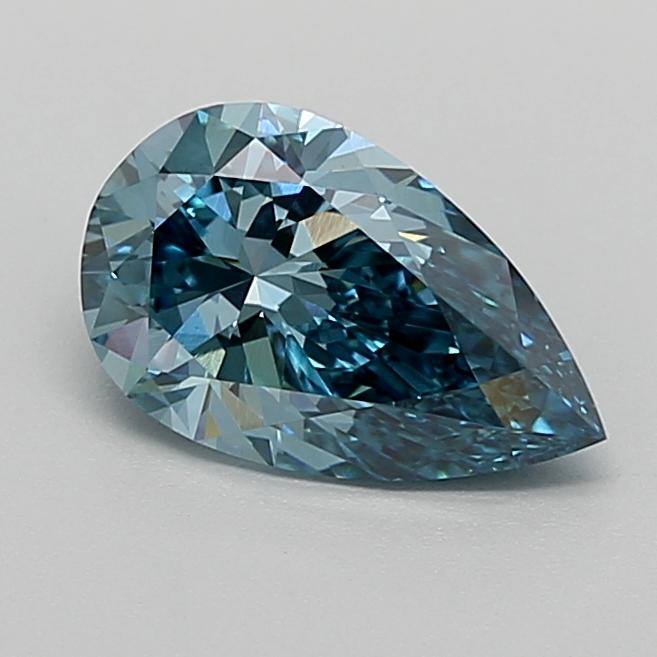 1.64 Ct. Fancy Vivid  Blue Pear Lab Grown Diamond
