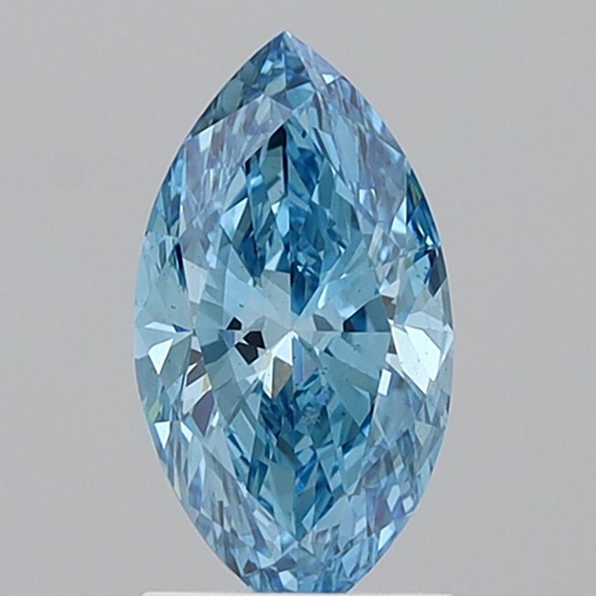 1.50 Ct. Fancy Vivid Blue Marquise Lab Grown Diamond