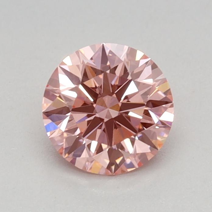 0.50 Ct. Fancy Vivid Pink Round Lab Grown Diamond