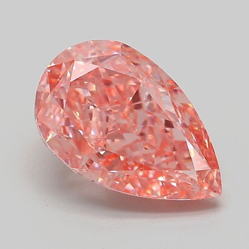 2.61 Ct. Fancy Vivid Pink Pear Lab Grown Diamond