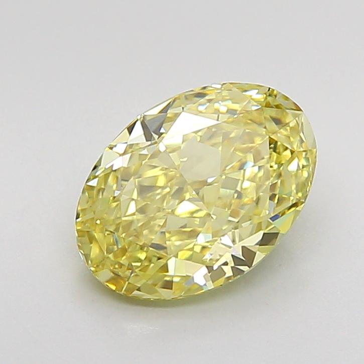 1.66 Ct. Fancy Intense Yellow Oval Lab Grown Diamond