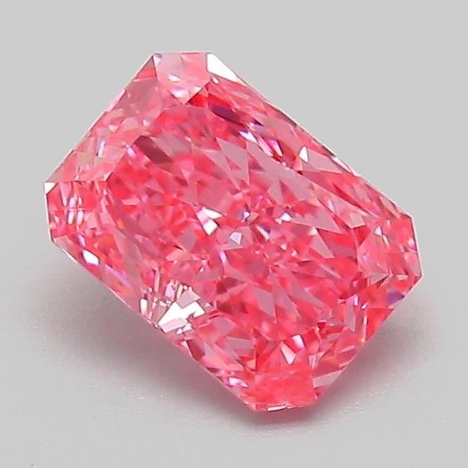 1.08 Ct. Fancy Vivid Pink Radiant Lab Grown Diamond