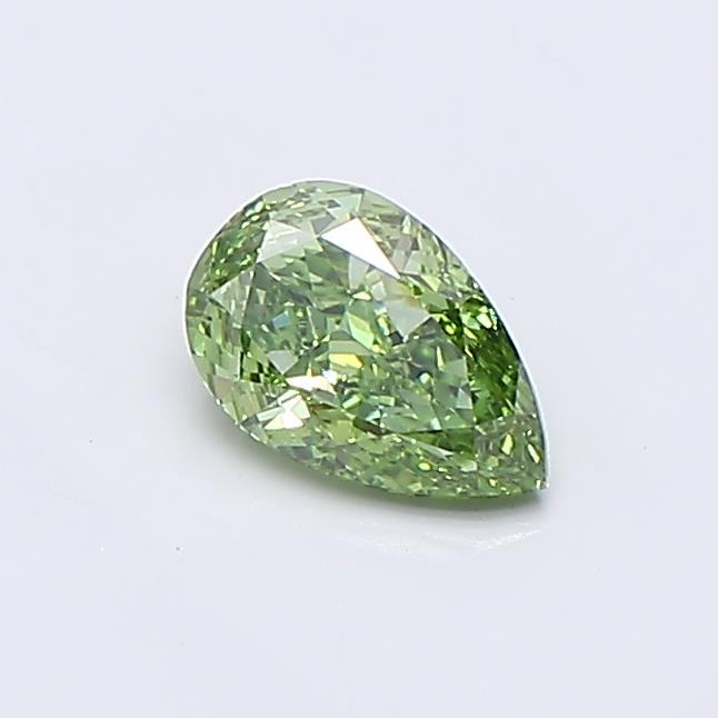0.49 Ct. Fancy Vivid  Green Pear Lab Grown Diamond