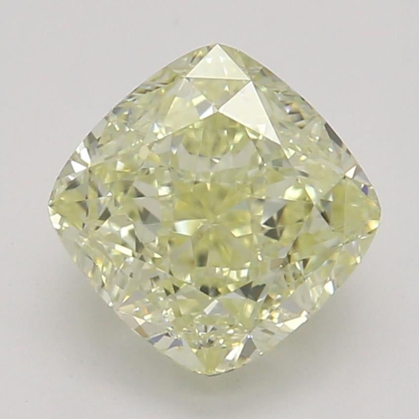 1.02 Ct. Fancy Light Yellow Cushion Diamond