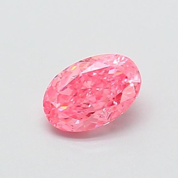 0.51 Ct. Fancy Vivid  Pink Oval Lab Grown Diamond