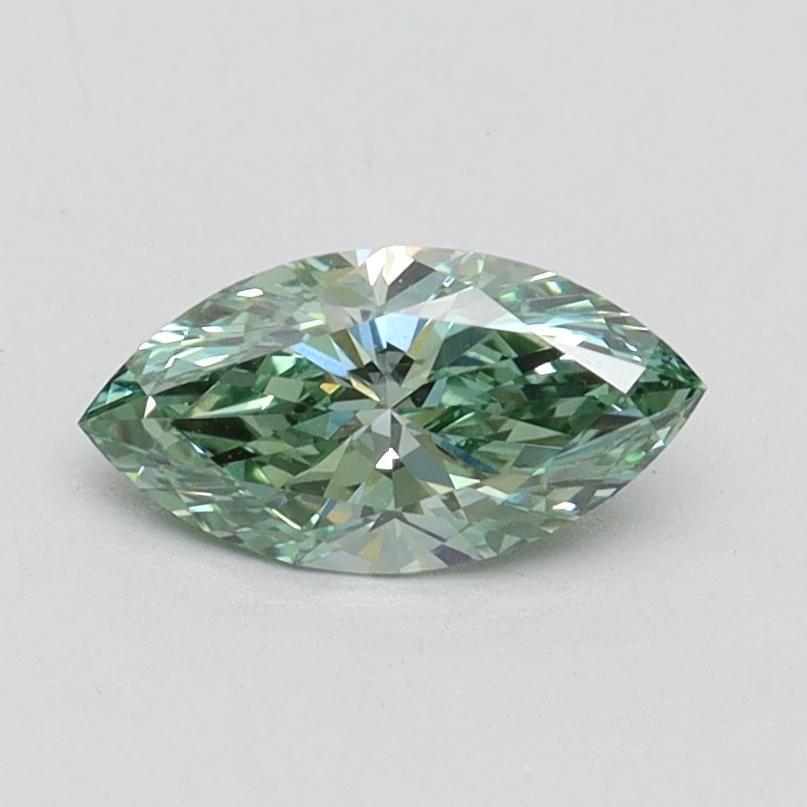 0.60 Ct. Fancy Vivid Pacific Green Marquise Lab Grown Diamond