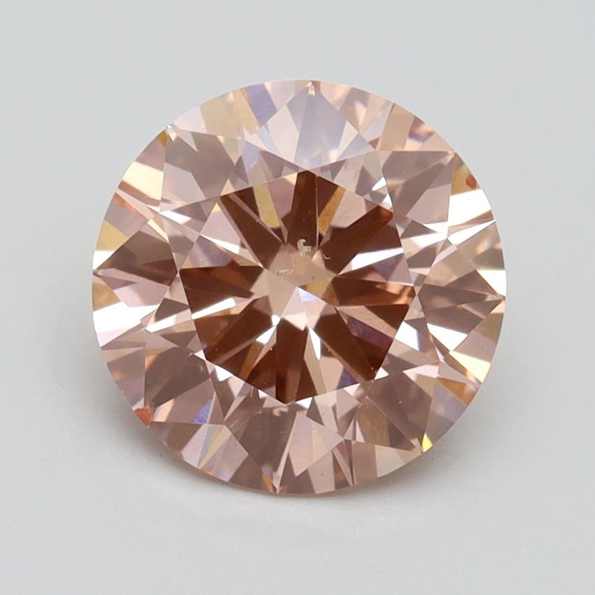 2.13 Ct. Fancy Intense Pink Round Lab Grown Diamond