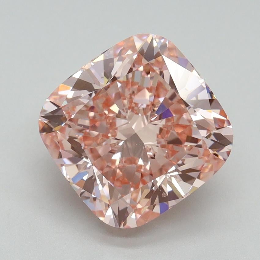 4.02 Ct. Fancy Intense Pink Cushion Lab Grown Diamond