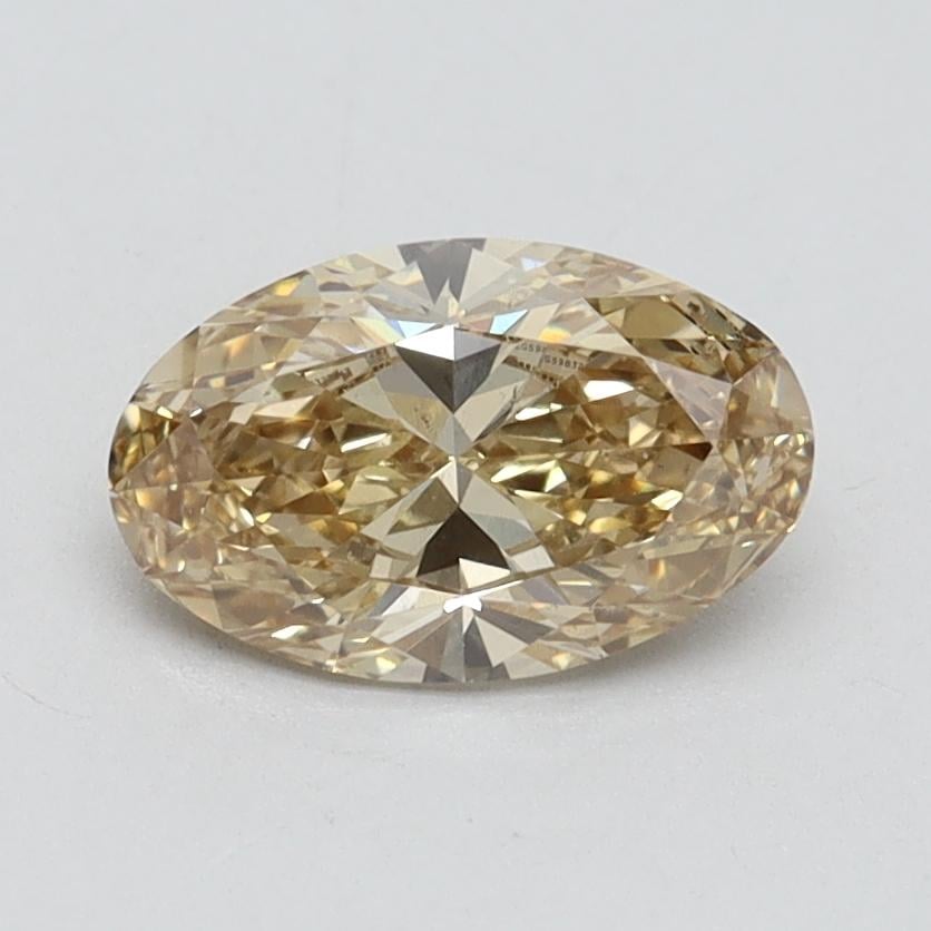 1.01 Ct. Fancy Brownish Yellow Oval Lab Grown Diamond