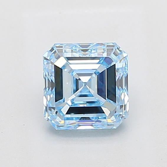 1.50 Ct. Fancy Vivid  Blue Asscher Lab Grown Diamond