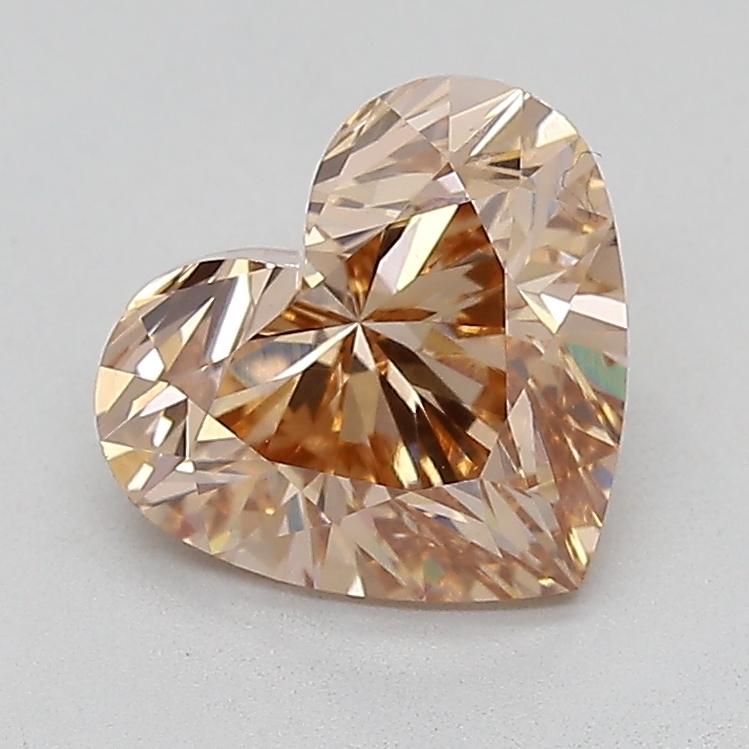 2.04 Ct. Fancy Light  Brown Heart Lab Grown Diamond