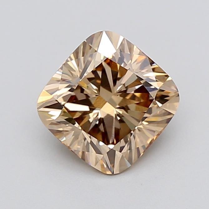 1.67 Ct. Light  Brown Cushion Lab Grown Diamond