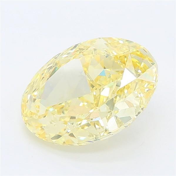 2.20 Ct. Fancy Intense Yellow Oval Lab Grown Diamond