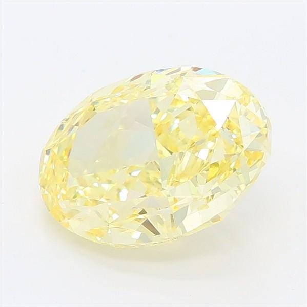 2.16 Ct. Fancy Intense Yellow Oval Lab Grown Diamond