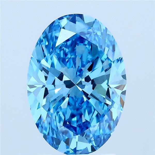 2.00 Ct. Fancy Blue Oval Lab Grown Diamond