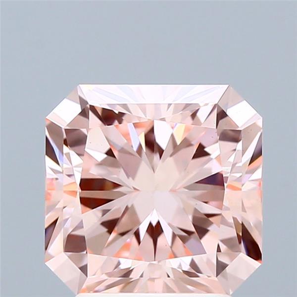 3.02 Ct. Fancy Intense Pink Radiant Lab Grown Diamond