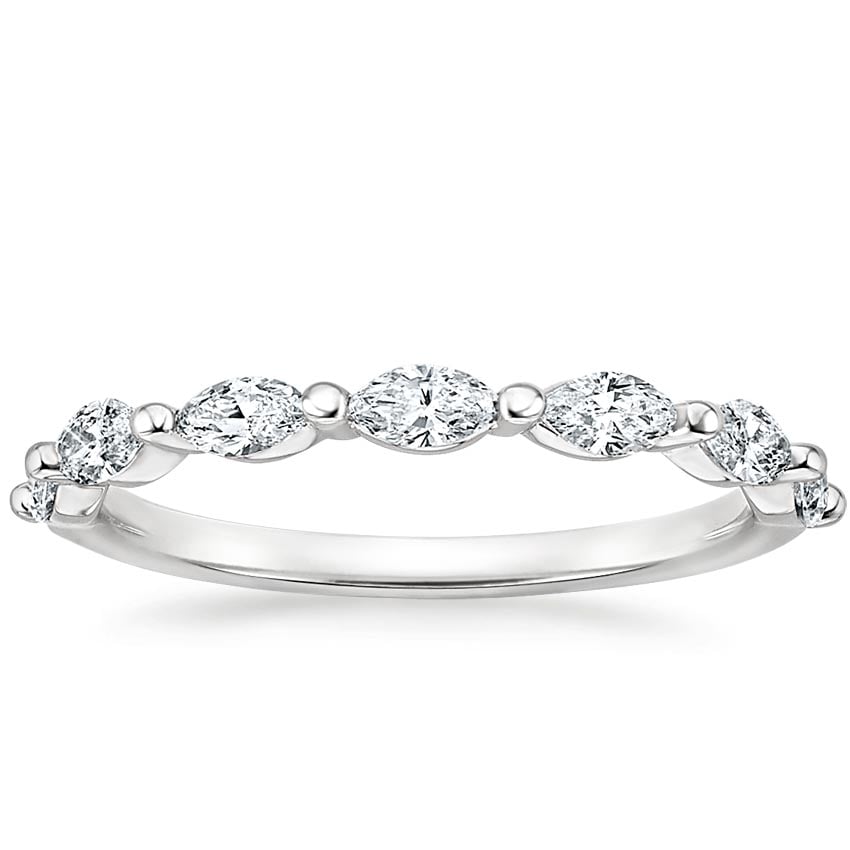 Platinum Joelle Diamond Ring, large top view