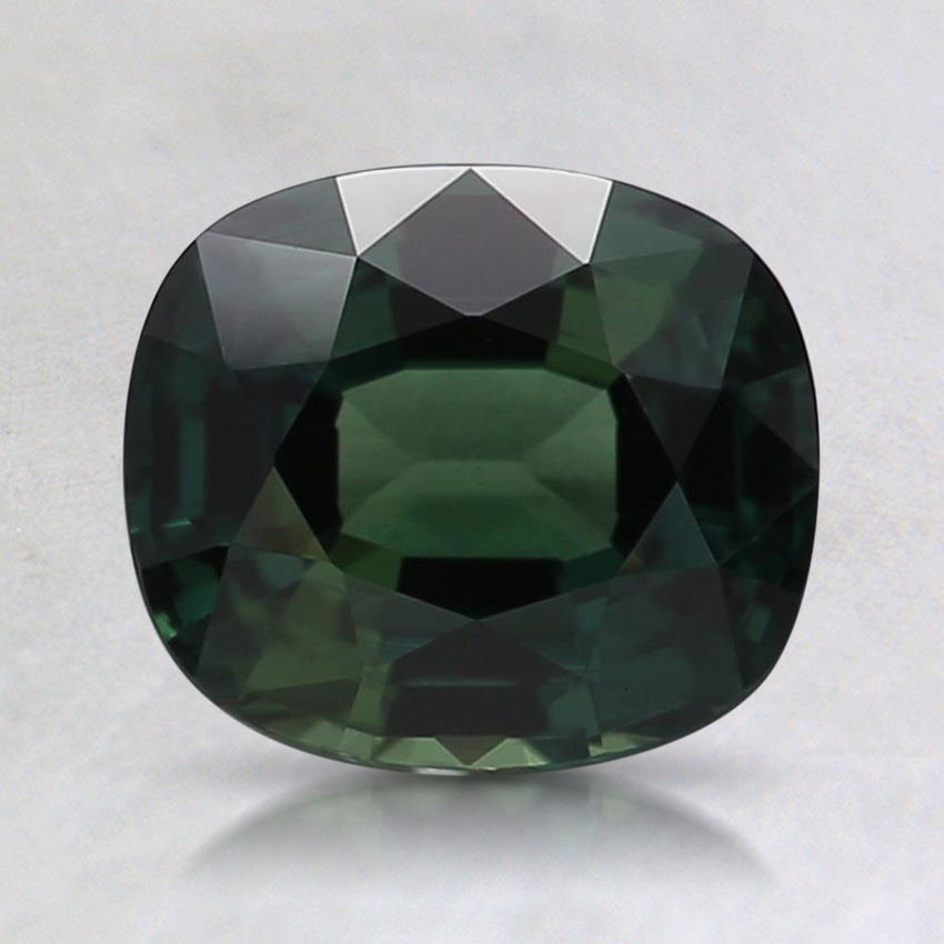 7.1x6.2mm Teal Cushion Sapphire