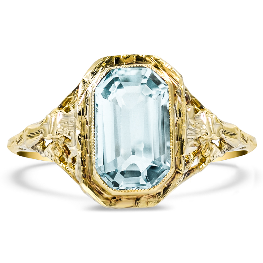 Victorian Aquamarine Vintage Ring